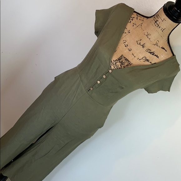 American Eagle Outfitters Pants - Green Jumpsuit Size Medium/Small